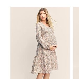 NWT Little Planet Carter's Maternity Button Front Cotton Wildflower Dress XL